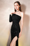 Robe de soirée Sirène Ouverture Frontale Milieu Manche Asymétrique - Page 4