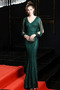 Robe de soirée Sirène Longueur de plancher Luxueux Poire Corsage Pailleté - Page 1