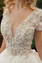 Robe de mariée Salle A-ligne Manche de T-shirt gossamer Fourreau Avec Bijoux - Page 5