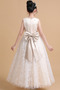 Robe de fille de fleur Luxueux Fermeture à glissière Tulle Ceinture en Étoffe - Page 2