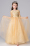 Robe de fille de fleur noble Petit collier circulaire Tulle Longueur au sol - Page 5