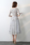 Robe de demoiselle d'honneur Nœud à Boucles Naturel taille Fermeture à glissière - Page 2
