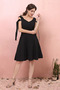 Robe de cocktail Spandex Col en V Festin a ligne Sommaire Nœud à Boucles - Page 1
