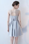 Robe de demoiselle d'honneur Longueur de genou Satin Norme A-ligne - Page 4