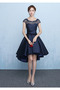 Robe de bal Poire Asymétrique Laçage Sans Manches Satin Printemps - Page 3