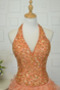 Robe de cocktail Chic Sans Manches Fermeture à glissière Naturel taille - Page 4