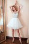 Robe de cocktail Tulle Naturel taille Sans Manches Haut Bas A-ligne - Page 3