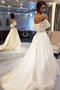 Robe de mariage Tulle A-ligne Sans Manches Elégant Rosée épaule - Page 2