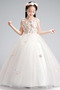 Robe de fille de fleur Formelle Naturel taille A-ligne Tulle - Page 3