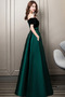 Robe de bal Laçage Rosée épaule Poches Fête Sans Manches a ligne - Page 3