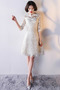 Robe de cocktail Dentelle Epurée Dentelle Longueur de genou Naturel taille - Page 2