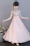 Robe de fille de fleur Fermeture à glissière A-ligne Epurée Manche Courte - Page 3
