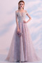 Robe de bal Poire Automne A-ligne Manche Courte Milieu dos Naturel taille - Page 1
