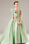 Robe de fille de fleur A-ligne Orné de Nœud à Boucle Satin Drapé - Page 7