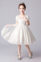 Robe de fille de fleur Naturel taille Dentelle a ligne Col de chemise t - Page 3