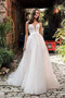 Robe de mariée Tulle Chic Vente Col en V Foncé Longue Naturel taille - Page 1
