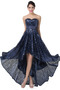 Robe de cocktail Asymétrique Drapé Asymétrique Col en Cœur Été - Page 1