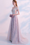 Robe de bal Poire Automne A-ligne Manche Courte Milieu dos Naturel taille - Page 3