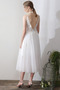 Robe de mariée Simple Été Sans Manches Longueur Mollet Col en V - Page 2