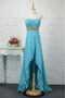 Robe de bal Dos nu Haut Bas Cristal Turquoise Montrer Sans courroies - Page 1