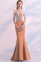 Robe de soirée Naturel taille Satin Traîne Courte Petites Tailles - Page 1