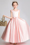 Robe de fille de fleur Elégant Satin Manche Tulipe Col de chemise t - Page 5