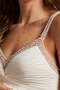 Robe de mariée Larges Bretelles Col en V Foncé Sans Manches Luxueux - Page 3