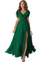 Robe de soirée Vente Laçage Col en V a ligne Manche Lâche Fourchure Frontale - Page 10