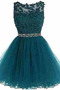 Robe de cocktail Vente Sans Manches Médium mini A-ligne Bleu - Page 20
