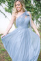 Robe de demoiselle d'honneur Fourreau pli Traîne Courte Fermeture à glissière - Page 7