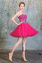Robe de cocktail Glamour Longueur de genou Naturel taille Col en Cœur - Page 4