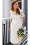 Robe de mariée Manche Courte Longueur de genou Maternité De plein air - Page 1
