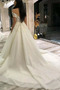 Robe de mariée Tulle Naturel taille Drapé Salle des fêtes Sans Manches - Page 2