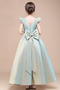 Robe de fille de fleur Elégant Satin Manche Tulipe Col de chemise t - Page 6