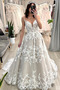 Robe de mariage Eglise Fermeture à glissière Dentelle Drapé A-ligne - Page 2