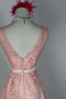 Robe de demoiselle d'honneur Chic A-ligne Glissière Rose Printemps - Page 3