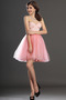 Robe de bal Tulle Mode Sablier Perle rose Col en Cœur Sans Manches - Page 4