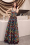 Robe de soirée Col en V Foncé Sans Manches Festin Col en V Naturel taille - Page 1