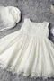 Robe de fille de fleur Dentelle Dentelle Vacances A-ligne Sans Manches - Page 3