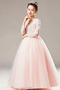 Robe de fille de fleur Manche Longue A-ligne Gaze Longueur Cheville - Page 5