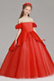 Robe de fille de fleur Tulle A-ligne Rosée épaule Trou De Serrure - Page 4