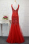 Robe de bal Fermeture à glissière Formelle Rouge Fête Satin Longueur au sol - Page 3
