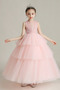 Robe de fille de fleur Tulle Naturel taille Sans Manches Fermeture à glissière - Page 10