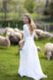 Robe de mariée Manche de T-shirt A-ligne Naturel taille Elégant - Page 2