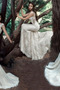 Robe de mariage net Naturel taille Glamour Col en V Foncé Sans Manches - Page 6