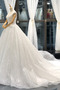 Robe de mariée A-ligne Traîne Royal net Drapé Naturel taille - Page 5
