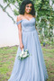 Robe de demoiselle d'honneur Fourreau pli Traîne Courte Fermeture à glissière - Page 4