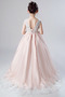 Robe de fille de fleur Naturel taille Tulle Longue A-ligne Perlé - Page 2