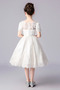 Robe de fille de fleur Naturel taille Dentelle a ligne Col de chemise t - Page 2