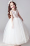 Robe de fille de fleur a ligne Tulle Cérémonie Petit collier circulaire - Page 3